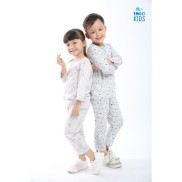 Bộ thu cotton lửng I MONG xuất Hàn cho bé. HA0636 2 màu - 12-> 32kg