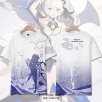 2023 newsakuya stargazing Teresa แขนสั้นเสื้อยืด Valkyrie cos อะนิเมะผู้ชายผู้หญิงเสื้อผ้าด้านบน