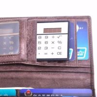 Original 8 card-type ultra-thin calculators portable mini solar computer calculator for the elderly primary school student stationery