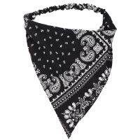 {BUSA Fashion Accessories} Boho Paisley ผ้าพันคอผมยางยืดลายดอกไม้ Bandana Headband Headwrap Head Kerchief