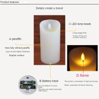 Remote Control LED Electronic Candle Light Set Simulation Swing 10 Buttons Remote Control Timer Candle Lights