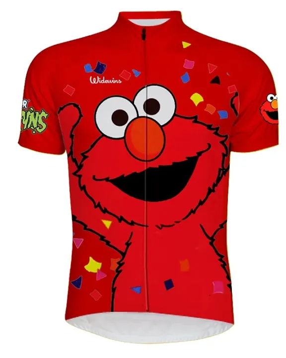 Cartoon Men's Cycling Jersey Short Sleeve Bicycle Clothes Top Biking Shirt S-5XL