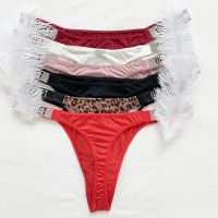 〖Gesh department store〗Sexy Letter Rhinestone Panties Lace Comfort Seamless Lingerie Female Low Waist Pink G String Brief Thongs New Women Underwear