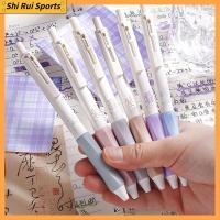 SHIRUI 6Pcs พลาสติกทำจากพลาสติก ปากกาเจล 0.5มม. ของขวัญสำหรับเด็ก ปากกาลูกลื่น สร้างสรรค์และสร้างสรรค์ ปากกาเติมสีดำ ออฟฟิศสำหรับทำงาน