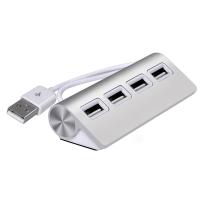 [HOT HAIXWLXKWW 589] USB HUB 4พอร์ต2.0สำหรับแล็ปท็อปแท็บเล็ตอลูมิเนียม Splitter