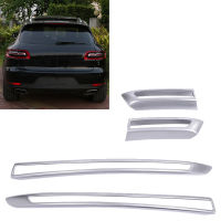 Chrome ABS Rear Fog Lamp Frame Decoration Cover Trim For- 2015-2017