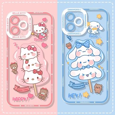 Hello Kitty Cinnamorol Ice Cream Case for Samsung Galaxy S23 S22 Ultra S21 S20 FE S10 Plus Note 20 10 9 A32 A52S A52 A72 Cover Phone Cases