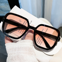 2023 new square rice spike large frame Korean version vintage sunglasses TikTok same fashion trend personality womens sunglasses