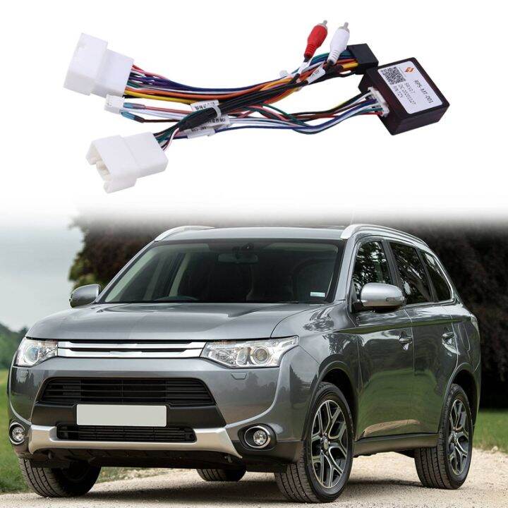 Car 16Pin Power Wiring Harness Cable Adapter with Canbus for Mitsubishi