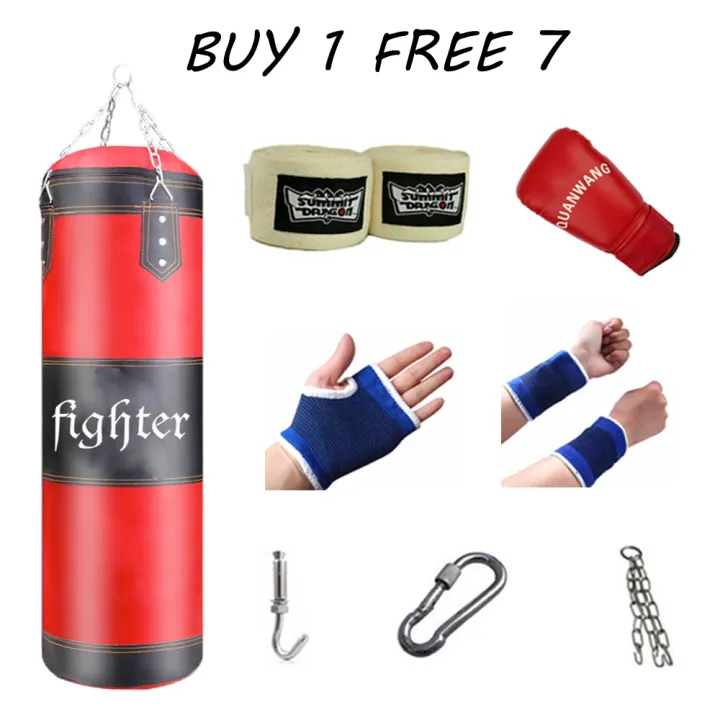 Boxing Punching Bag 100cm Fitness Sandbags Striking Drop Hollow Empty
