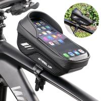 Wheel Up กระเป๋าจักรยาน Waterproof Bike Handlebar Bag EVA Hard Shell Cycling Bag Phone High Capacity MTB Accessories