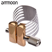 [ammoon] สกรูเดี่ยวปรับสายรัดลิ้นแซกโซโฟนขนาดกะทัดรัดทนทาน Sax Ligature สำหรับ Alto แซ็กโซโฟน