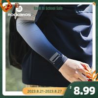 ROCKBROS Cycling Arm Sleeves Sun UV Protection Outdoor Running Fishing Sportwear Quick Dry Hand Cover Men Women Summer Sleeves