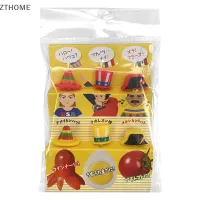 ZTHOME 6pcs Bento ผักเด็กวัยหัดเดินเด็กผลไม้ส้อมฟันหมวกผลไม้