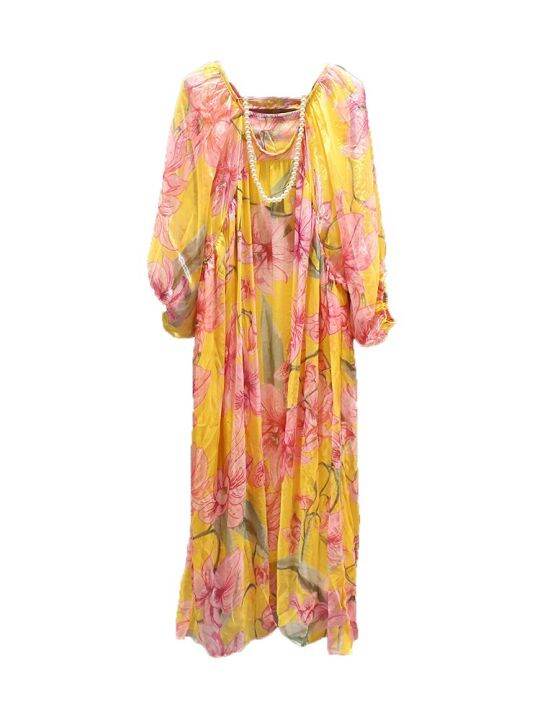 xitao-dress-loose-women-long-sleeved-print-dress