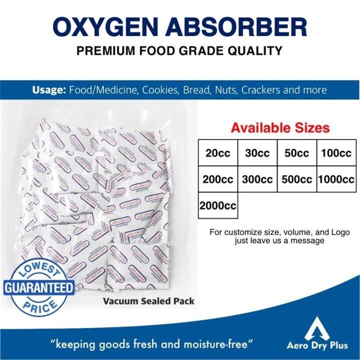 Hot 300pcs Oxygen Absorbers works in mason jars and Vacuum Bags Oxygen