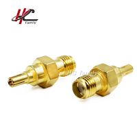 1pc Adapter CRC9 Male Plug To SMA Female Jack Straight Gold Brass Plating