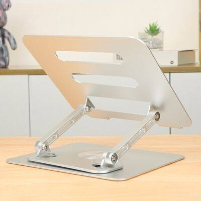 Foldable Tablet Bracket Stand 360 Degree Rotating Notebook Desktop Holder Hollow Heat Dissipation Height Adjustable Accessories Laptop Stands