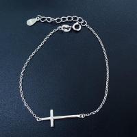 Silver thai สร้อยข้อมือเงินข้าม 925 สำหรับผู้หญิง , silver cross bracelet