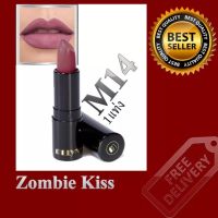 MELYNN - STUNNING PARTY MATTEVELVET LIPSTICK -M14 ZOMBIE KISS เนื้อแมท ดีและถูก ทาปากติดแน่น ทนนาน เนื้อดี ไม่มีน้ำหอม ไม่มีสารเคมี ไม่ติดแก้ว ไม่หลุด ไม่ทำให้ปากดำ ไม่มีตะกั่ว ไม่ทำให้ปากดำ สีน้ำตาลอ่อน  ลิปสติกกันน้ำ ลิปสติกแมท 1แท่ง