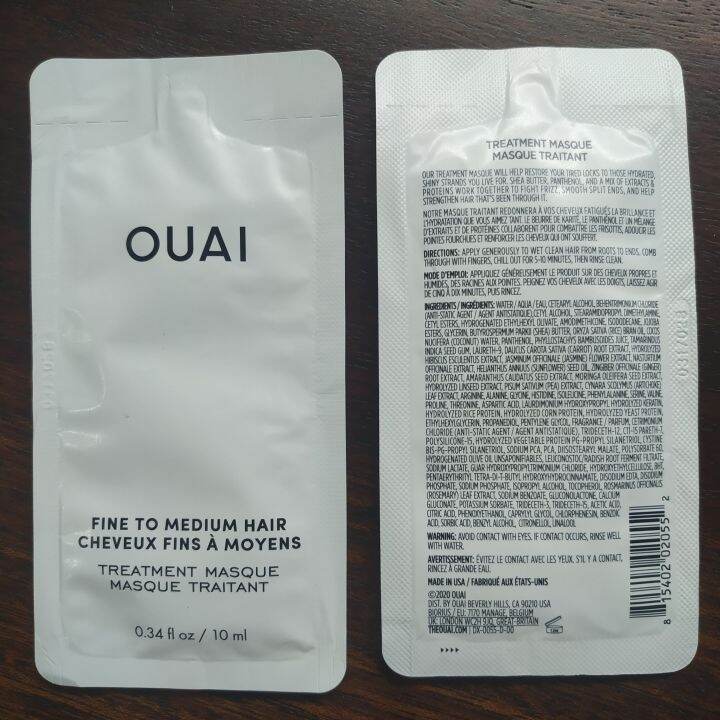 Ouai Treatment Masque Fine to Medium Hair 10 mL sachet Lazada PH