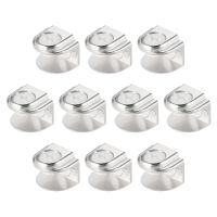 ﹉۩☞ Uxcell High Quality 10PCS Type-07 Adjustable Zinc Alloy Glass Clamp Clip Holder for 5-8mm Thick 19x15x15mm Glass Shelf Brackets