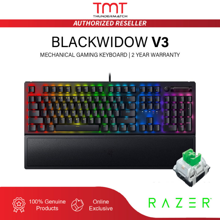 Razer BlackWidow Wired Mechanical Gaming Keyboard for PC, Chroma RGB  Lighting, Black 