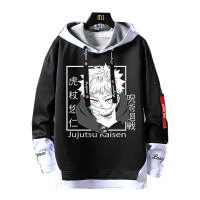 เสื้อสเวตเตอร์ลายอนิเมะ Jujutsu Kaisen สำหรับผู้ชาย Gojo Satoru เสื้อผ้าแนวสตรีทเสื้อฮู้ดพิมพ์ลายลำลองสำหรับผู้หญิงเสื้อริออนเสื้อผ้าแขนยาวฮาราจูกุ1ชิ้น