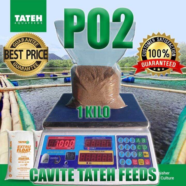 【COD】 po2 fish food TATEH Aquafeeds 1KG Lazada PH
