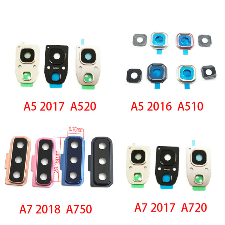 อะไหล่กล้องถ่ายรูปกระจกใหม่เหมาะสำหรับ-samsung-a3-a5-a7-2016-2017-a9-2018หลังกระจกกล้องถ่ายรูปภาพกรอบ