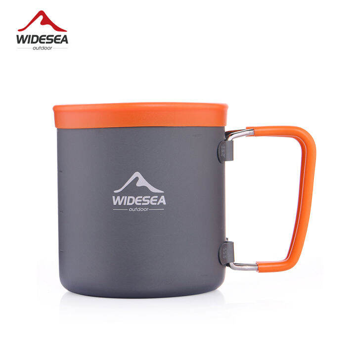 Widesea Camping Aluminum Cup Outdoor Mug Tourism Tableware Picnic