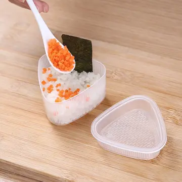 Creative Rice Ball Molds for Kids Sushi Mold Maker DIY Sushi Maker Onigiri  Rice Mold Non Stick Kitchen Sushi Roll Making Tools (Donuts, Triangle)