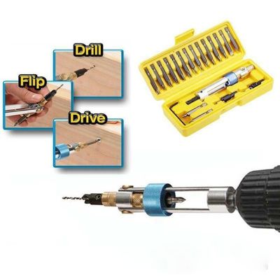 HH-DDPJSwap Drill Bit Kit Torx Bits For Screwdriver Set Flip Drive Half Time Drill Driver Swivel Head Hex Precision Driving Repair Tool