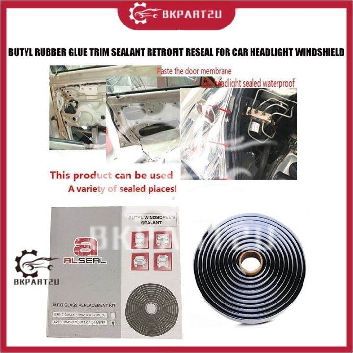 AL SEAL BUTYL RUBBER GLUE TRIM SEALANT RETROFIT RESEAL FOR CAR