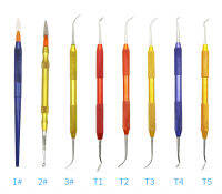 ทันตกรรม Lab สแตนเลสที่มีสีสันขี้ผึ้งพลาสเตอร์แกะสลักชุดเครื่องมือบนหินรุ่นทำงานและขี้ผึ้งพังที่มีคุณภาพดี