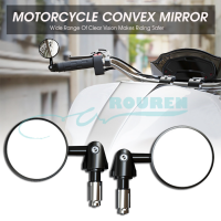 1คู่รถจักรยานยนต์ R Reflector รอบ78 ”Handle Bar End กระจกมองหลังแบบพับได้สำหรับ CF Moto Cross Cafe Racer Modified Parts