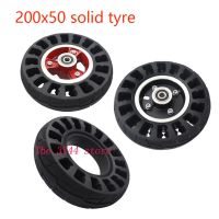 8 Inch 200x50 solid Tire Wheel Electric Scooter Wheel 200x50 no-Pneumatic Tire with Alloy Rim Wheel Accessories