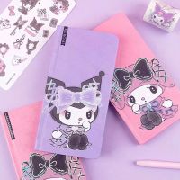 ◊✆㍿ 2023 Kawaii Sanrio Kuromi My Melody Notebook Anime School Supplies Diary Weekly Planner Notepad Account Book Study Stationery