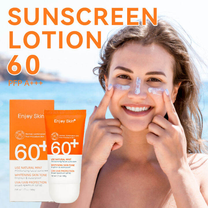 Enjoy Skin SPF60+ Sunscreen Lotion Anti UV Sunblock Waterproof Face
