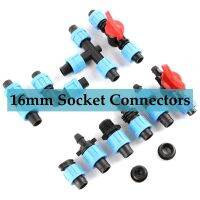 2-50 pcs 16mm สวนชลประทานเทปหยด Connector Collection บ้านสนามหญ้ารดน้ำท่อข้อต่อท่ออะแดปเตอร์ Connectors-Linqiaoe