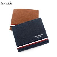 Fashion Mini Slim Wallet/ Mens Money Purse Coin Bag/ Zipper Short Men Wallets/ Card Holder Compact Money Purses