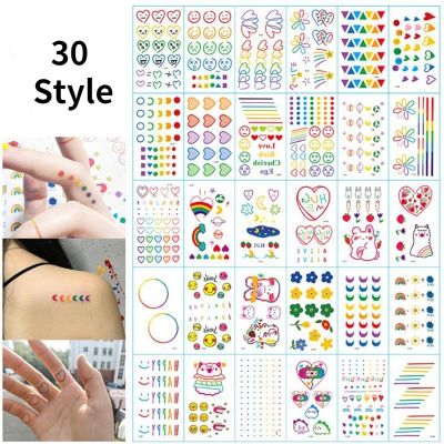 hot！【DT】◑✾  Temporary Stickers Expression Face Hand Fake Tattoos Tatouage Temporaire