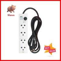 รางปลั๊กไฟ 4 ช่อง UNIC P404-1 3 ม.POWER STRIP UNIC P404-1 4-OUTLET 3M **ด่วน สินค้าเหลือไม่เยอะ**