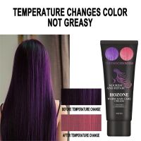 【CW】 Thermochromic Color Changing Wonder Dye Hair Gray Thermo Sensing Shifting Wax