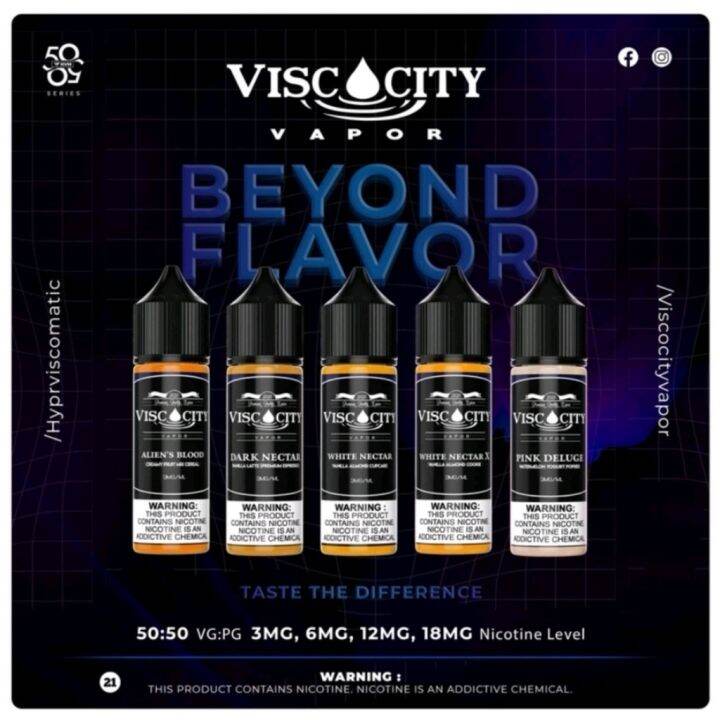𝐂𝐎𝐃 Authentic Viscocity Vapor White Nectar 50ml Juice 100 Legit Sealed