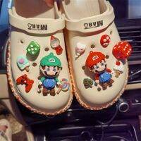 ♈ Super Mario Shoe Buckle Suit Selling Cartoon Cute DIY Funny Accessrioes Fit Crocs Charms Jibz Wholesale Kids X-mas Party Gifts