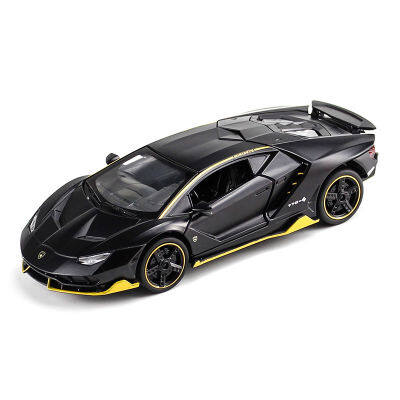 1:32 Lamborghini LP770รถรุ่นจำลองเสียงและแสงโลหะผสมดึงกลับเด็กของเล่นรถสปอร์ตรุ่น