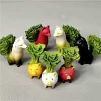 QUALIA Vegetable Fairy Carrot Fox Pig Spatial Model Toy Animal Action Figure Ornament Accessories Collection Childern Gift