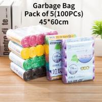 ?Ship Today pcs Disposable Garbage Rubbish Trash Plastic Pick Color 5 Roll100pcs 45x50cm