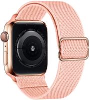 สายรัดสำหรับสายคาด Apple Watch 44มม. 40มม. 38มม. 42มม. 49มม. สร้อยข้อมือไนล่อนยืดหยุ่น IWatch Series 3 5 6 Se 7อัลตร้า8 45มม. 41มม.